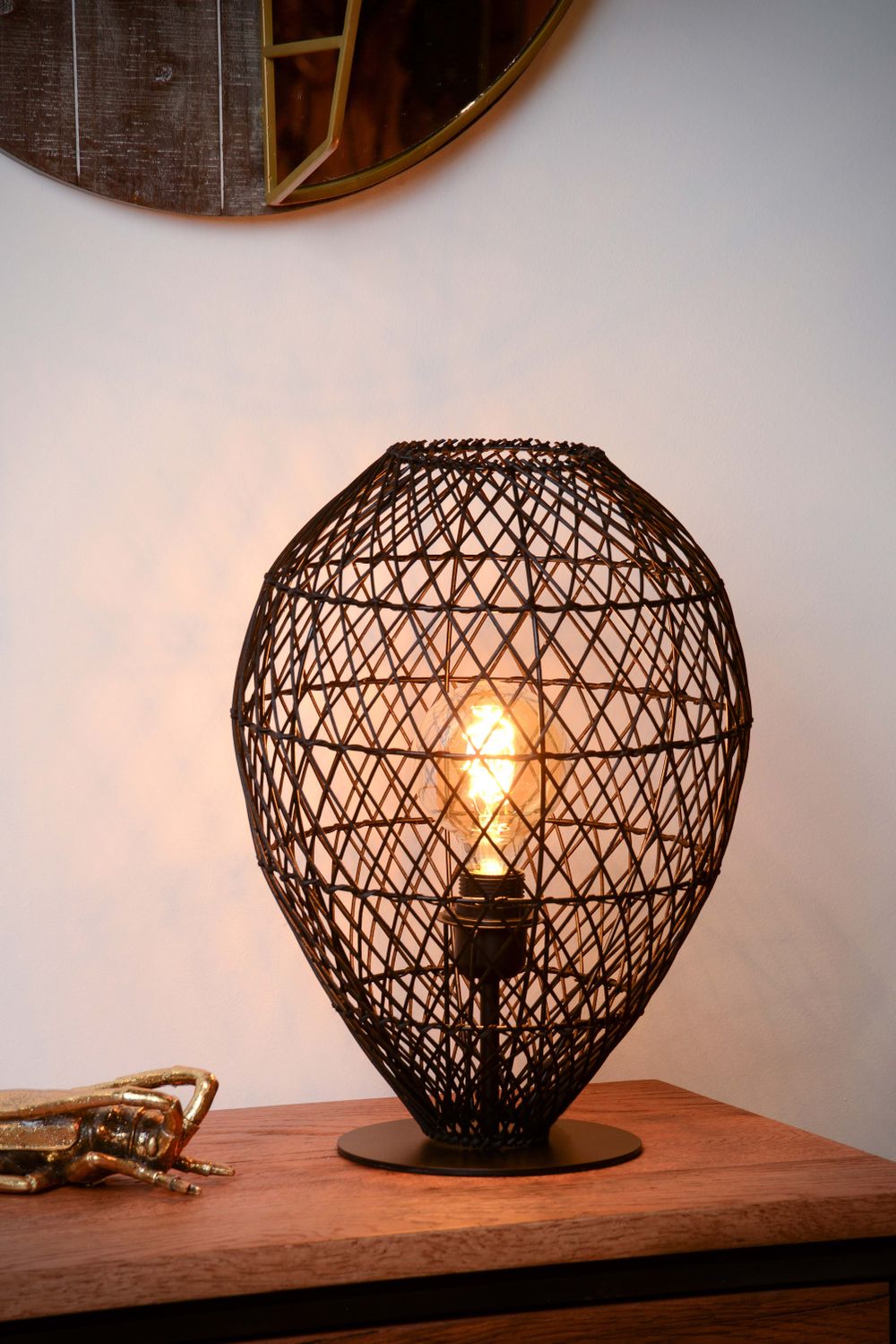 Tafellamp KENJIRO - Rotan zwart LCD035390130