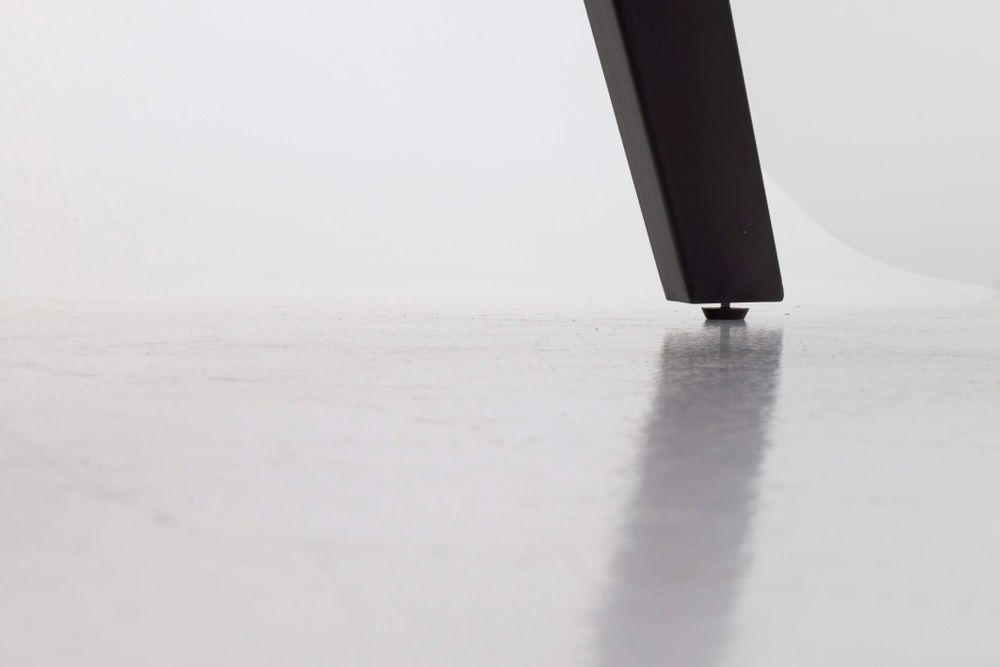 Ovale tafel COX - Zwart hout/metaal TRS CO1224