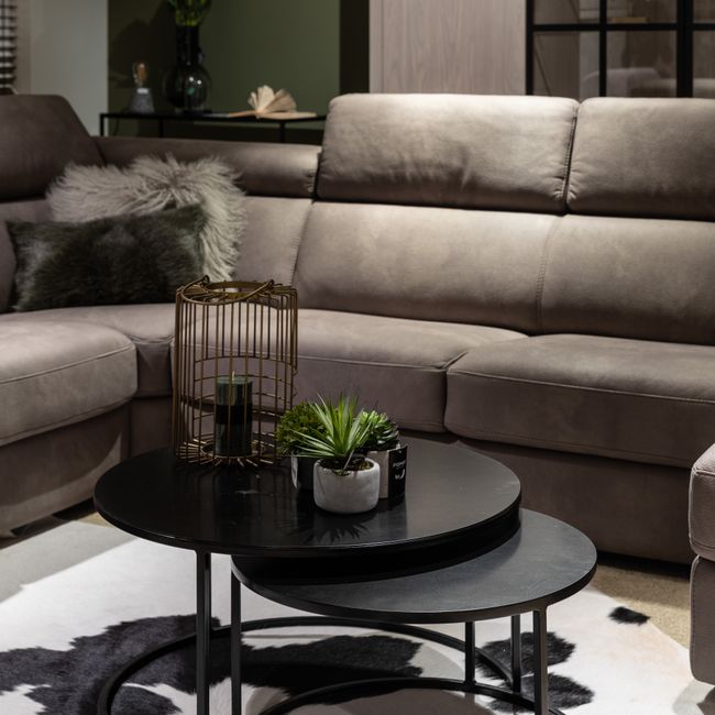 Set van 2 salontafels KUBUS - Zwart