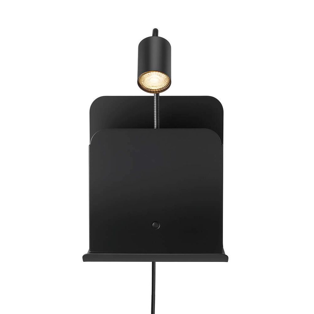 Wandlamp met houder ROOMI - Zwart metaal NLX 2112551003
