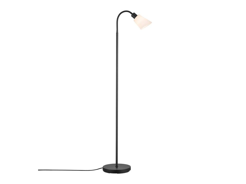 Vloerlamp MOLLI 1 - Zwart/gesatineerd glas NLX 2112834003