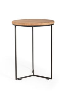 Bijzettafel ISAK - Eik naturel/zwart metaal VDC IS BT40