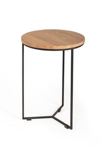 Bijzettafel ISAK - Eik naturel/zwart metaal VDC IS BT40