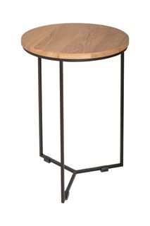 Bijzettafel ISAK - Eik naturel/zwart metaal VDC IS BT40