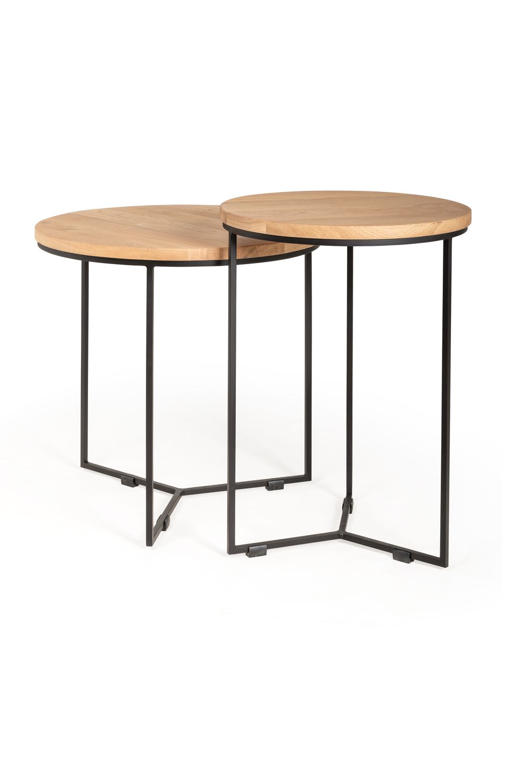 Bijzettafel ISAK - Eik naturel/zwart metaal VDC IS BT50