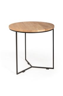 Bijzettafel ISAK - Eik naturel/zwart metaal VDC IS BT50