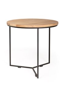 Bijzettafel ISAK - Eik naturel/zwart metaal VDC IS BT50