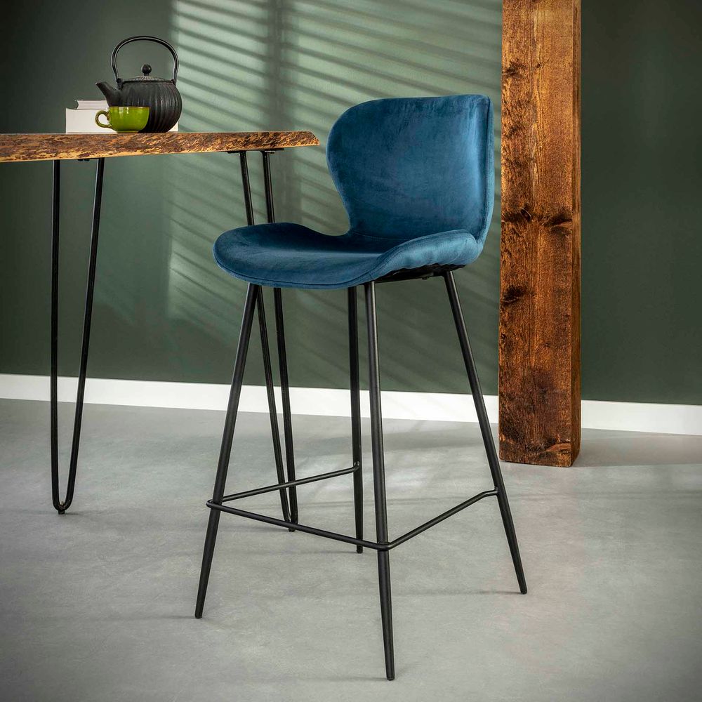 Barstoel 3739 - Velvet champagne ZLS 3739B