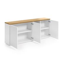 Dressoir ABILEN - Wit/eik fineer KAV CC2057L05