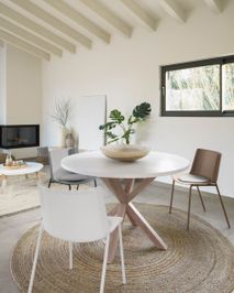 Eetkamertafel ARGO - Wit/houteffect KAV CC6020M05