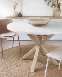 Eetkamertafel ARGO - Wit/houteffect KAV CC6020M05