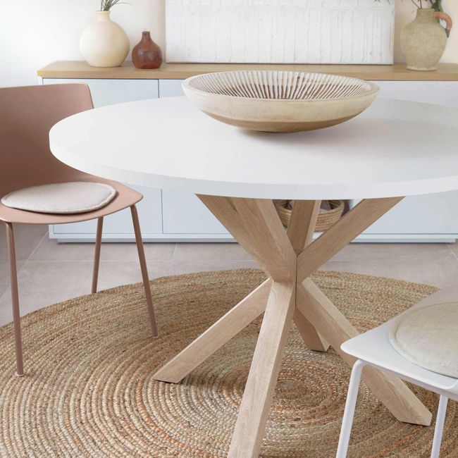Eetkamertafel ARGO - Wit/houteffect