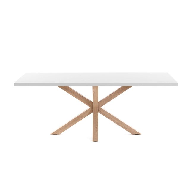 Eetkamertafel ARGO - Wit/houteffect