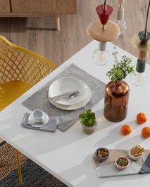 Eetkamertafel ARGO - Wit/houteffect KAV C430L05