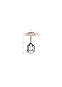 Bijzettafel SALERNO - Witgroen/messing ZVR 2300275