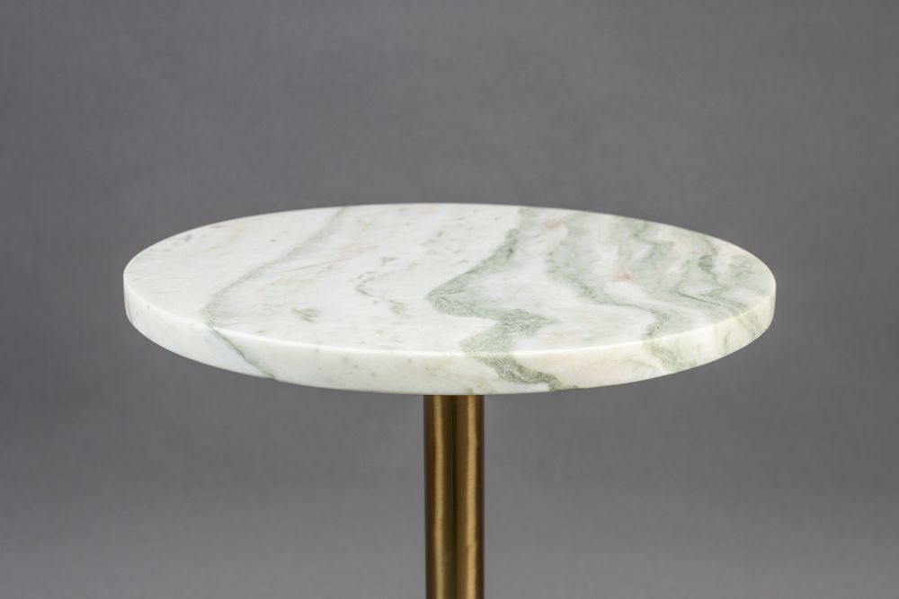 Bijzettafel SALERNO - Witgroen/messing ZVR 2300276