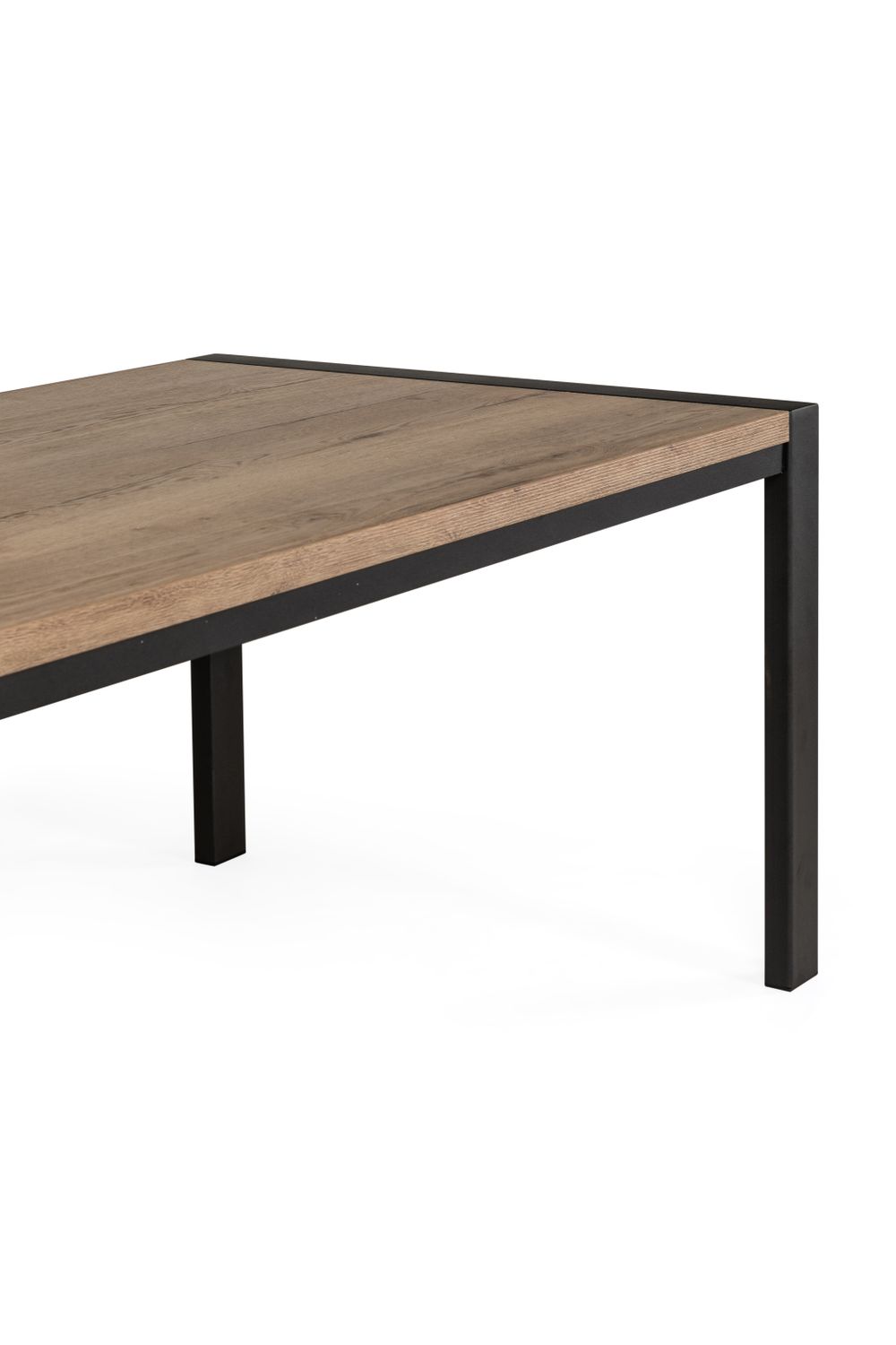 Eetkamertafel CARLTON - Natuur/zwart metaal MXF CAR T19