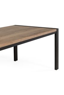 Eetkamertafel CARLTON - Natuur/zwart metaal MXF CAR T19