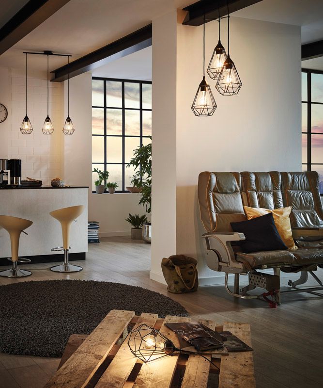 Hanglamp TARBES - Zwart