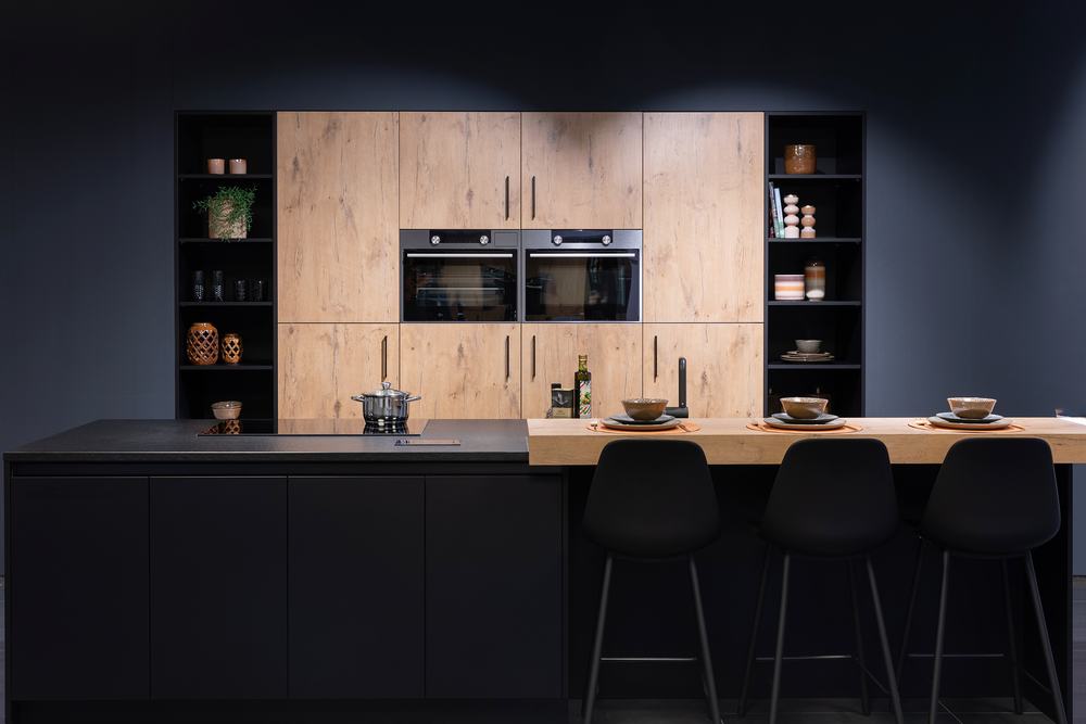 Keuken BALI in zwart/hout KEUKEN BALI WEB