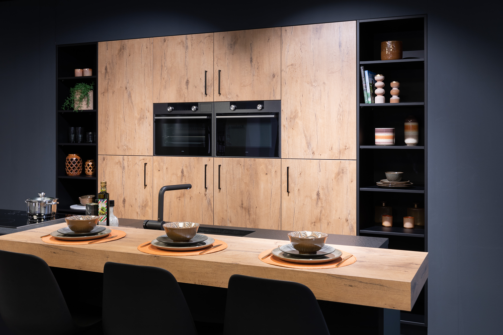 Keuken BALI in zwart/hout KEUKEN BALI WEB