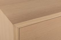 Nachttafel met deur ARGOS - Eiken/zwart metaal KRE AR NTD