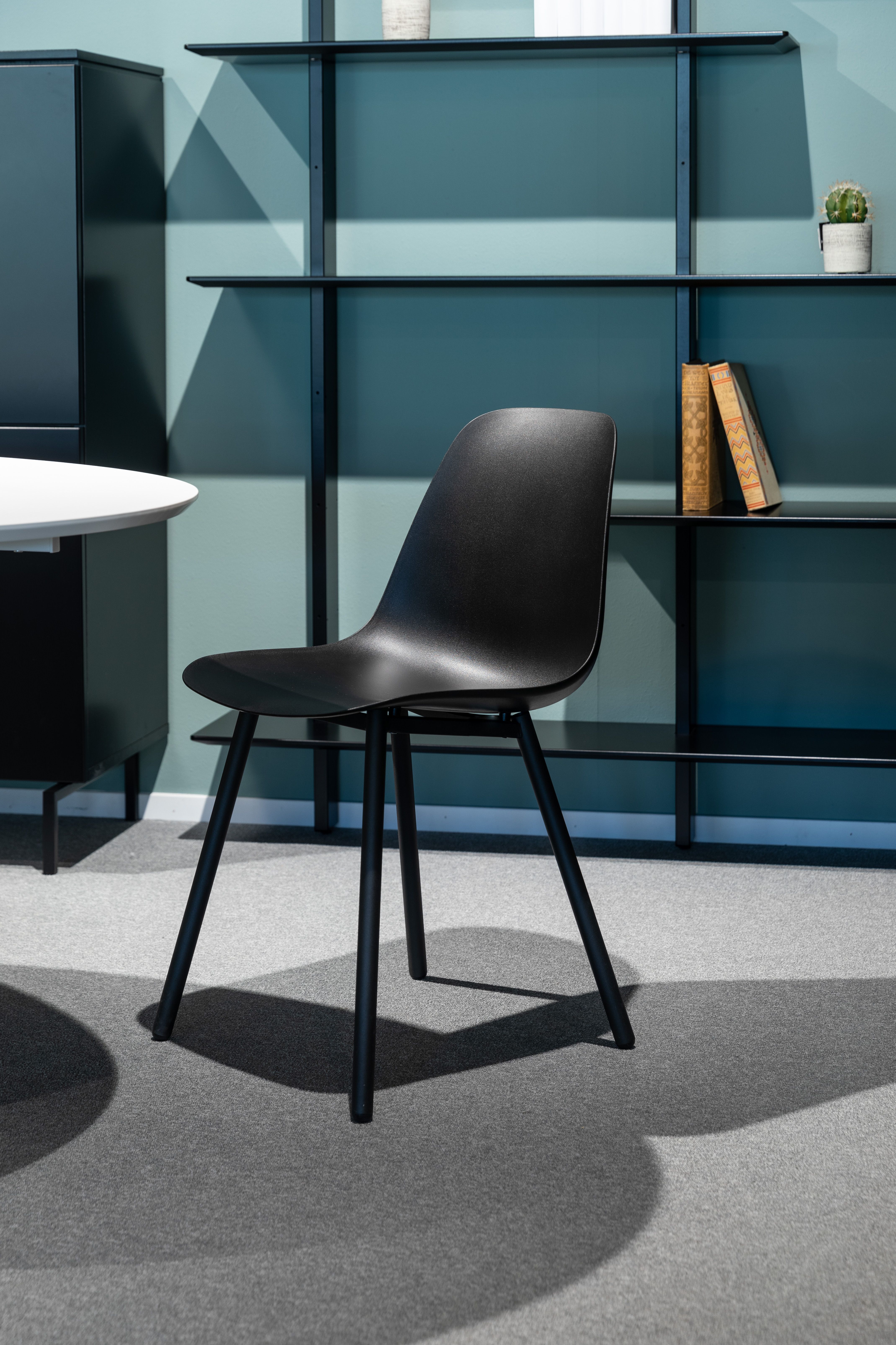 Stoel CLAUDIO - Zwart/Antraciet