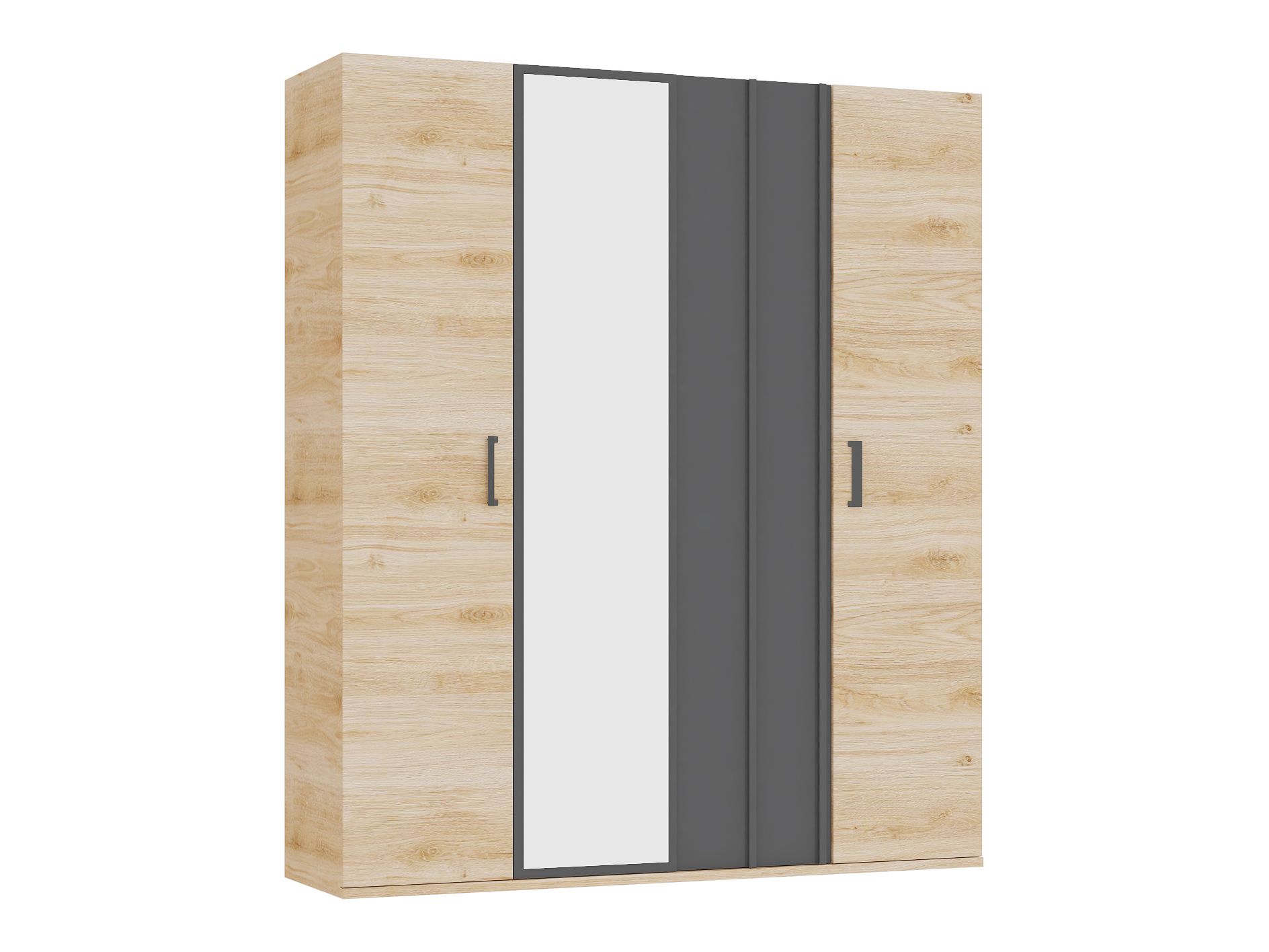 4-deurs kleerkast IRONY - Blank eik INF-2-000027