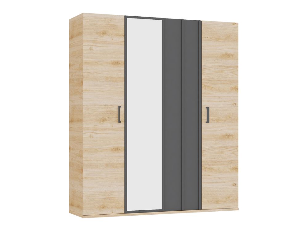 4-deurs kleerkast IRONY - Blank eik INF-2-000027