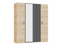 4-deurs kleerkast IRONY - Blank eik INF-2-000027