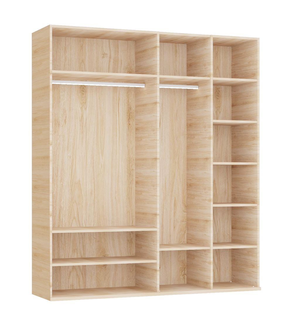 4-deurs kleerkast IRONY - Blank eik INF-2-000027