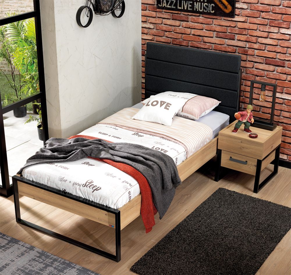 Bed 120x200 IRONY - Recht hoofdbord INF-2-000017