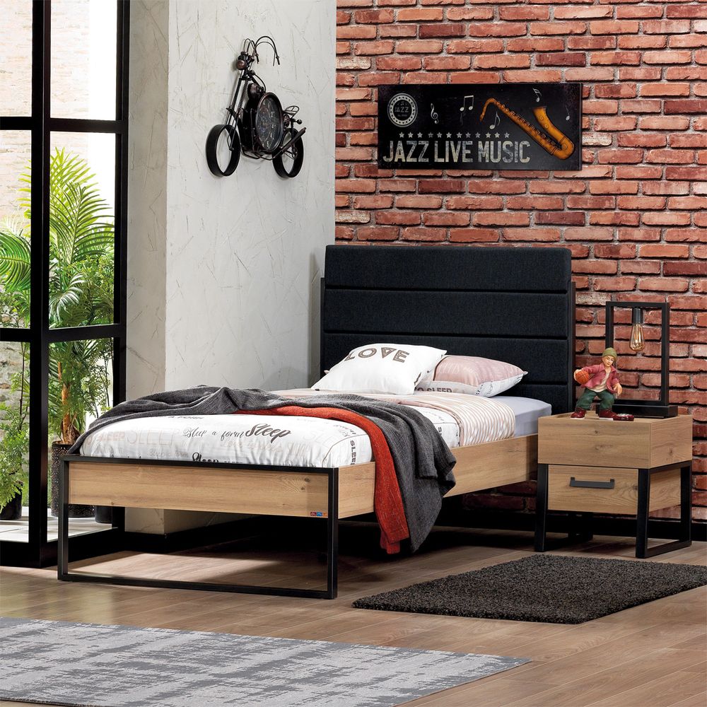 Bed 120x200 IRONY - Recht hoofdbord INF-2-000017