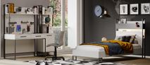 Bureau LEGEND inclusief opbouw - Wit BMO LE BUO
