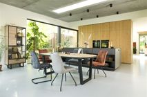 Barstoel MICHIEL met swingframe - Lichtgrijs HEH 36878ANT