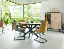 Barstoel MICHIEL met swingframe - Lichtgrijs HEH 36878ANT