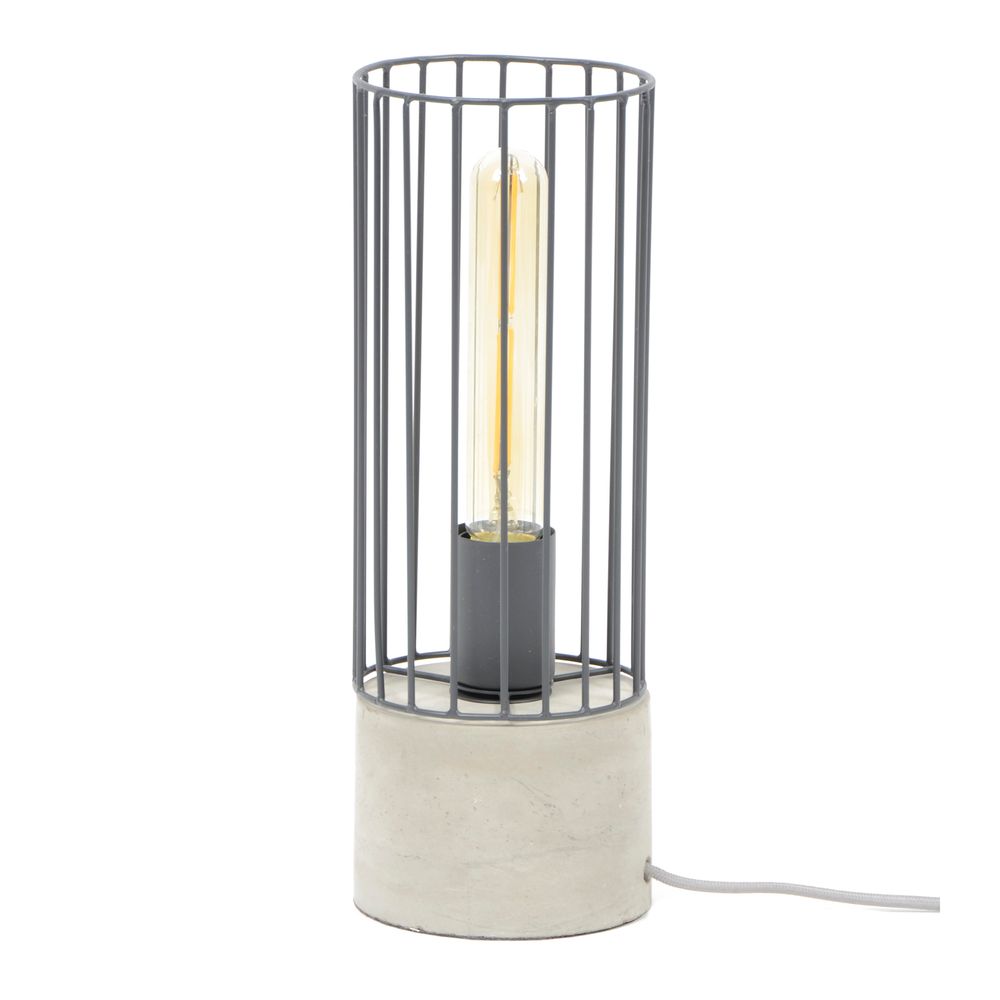 Tafellamp CILINDER - Beton/zwart ZLS 7408-48C