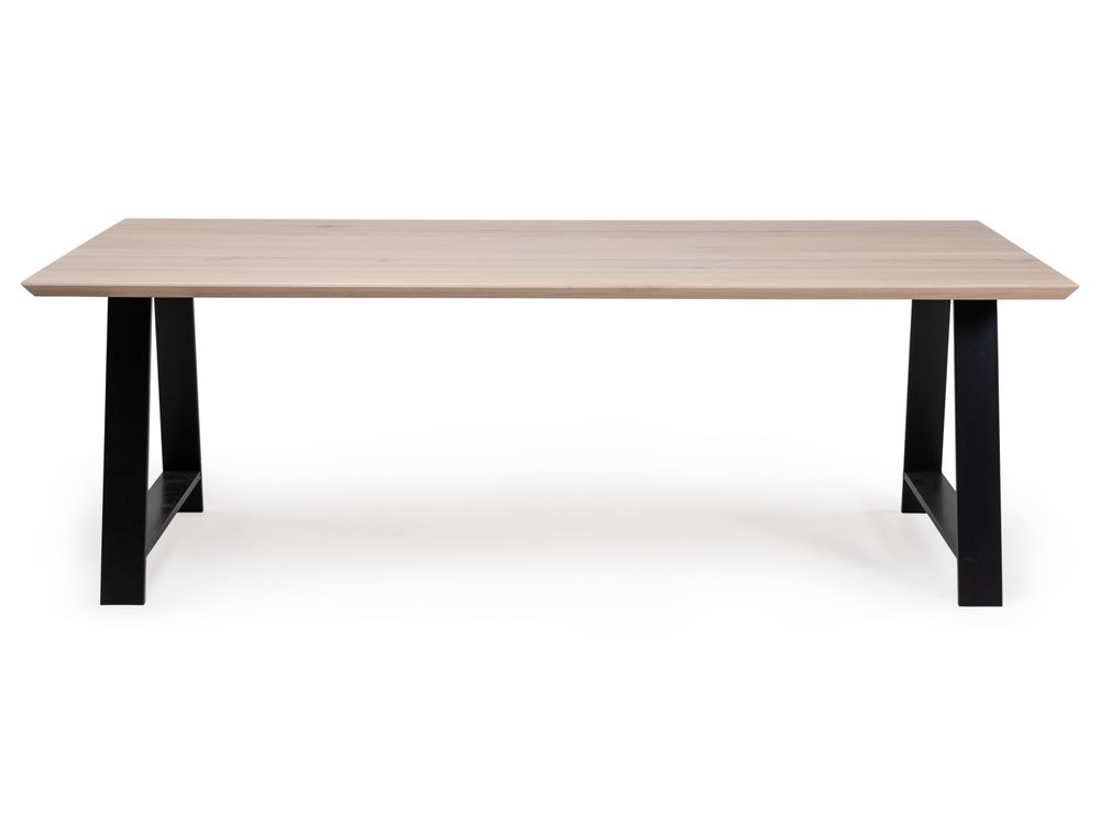 Eetkamertafel FLORO - Smoked oak/zwart FDF FL T23-SMPU