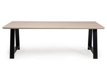 Eetkamertafel FLORO - Smoked oak/zwart FDF FL T23-SMPU