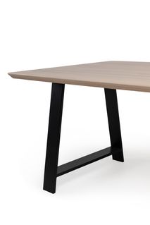 Eetkamertafel FLORO - Smoked oak/zwart FDF FL T23-SMPU
