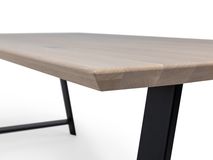 Eetkamertafel FLORO - Smoked oak/zwart FDF FL T23-SMPU