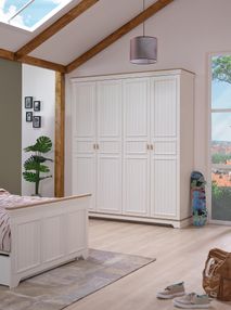 4-deurskast MONTE - Wit BMO MO K4