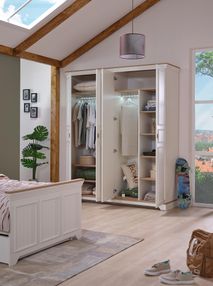 4-deurskast MONTE - Wit BMO MO K4