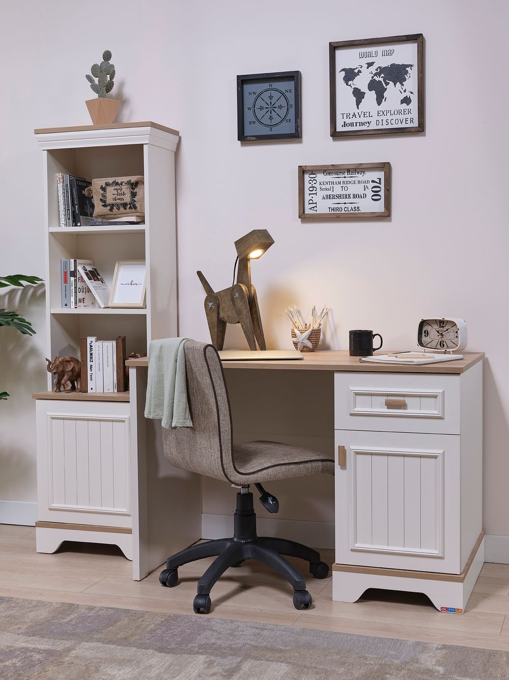 Boekenkast MONTE - Wit BMO MO BK