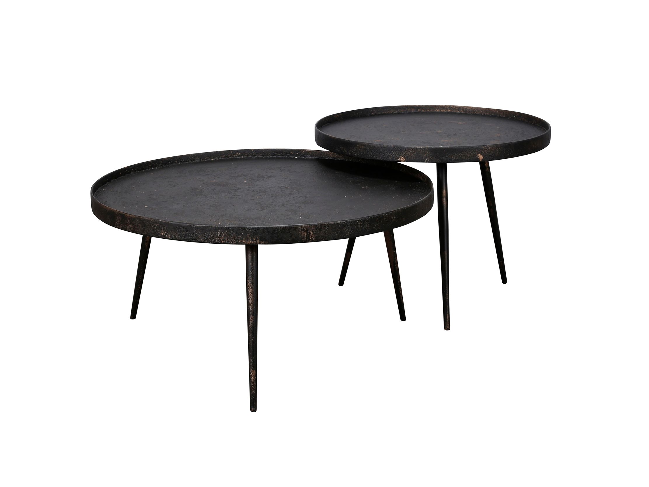 Set van 2 salontafels METALLIC - Grijze metallic f ZLS 3162-48