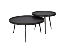 Set van 2 salontafels METALLIC - Grijze metallic f ZLS 3162-48