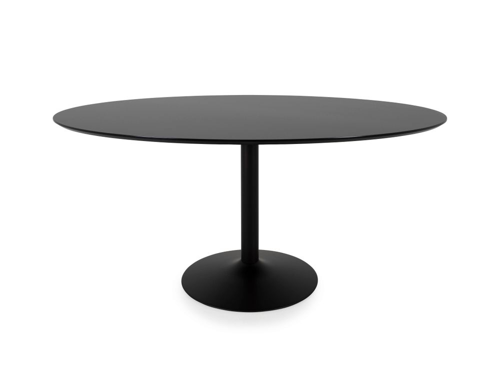 Ovale tafel TACO 160 X 110 CM - Zwart TRS TA160Z