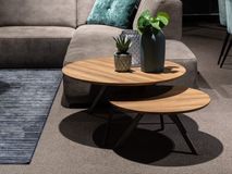 Set van 2 salontafels - Eik look DEZ MCT-348+349SET