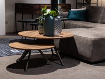 Set van 2 salontafels - Eik look DEZ MCT-348+349SET