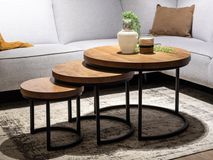 Salontafels, set van 3 HUGO - Old Teak MXF HU ST3